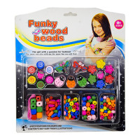 Набір бісеру TX1134A, дерев'яні намистини, гумка  TX1134A (TX1134A)