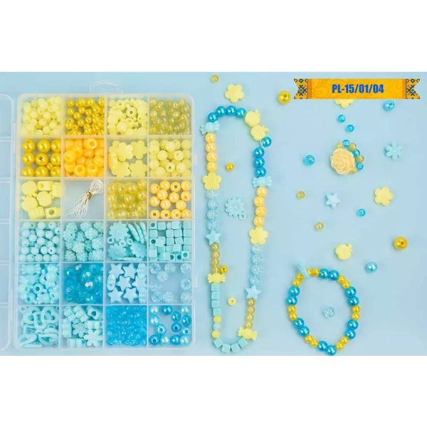 Набір бісеру для виготовлення креативних аксесуарів PL-15/01/04 намистини, бісер, підвіски (PL-15/01/04)
