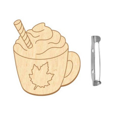 Заготовка броши для раскрашивания "Латте с маршмеллоу" FDZB-096(FDZB-096)