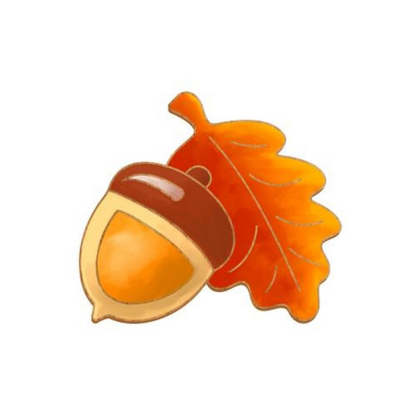 Заготовка брошки для розфарбовування "Жолудь з дубовим листом" FDZB-103 (FDZB-103)