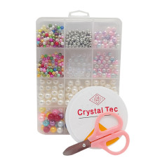 Набір для творчості "Бісер" 1183-4 намистини, гумка, ножиці, пластикова коробка (1183-4)