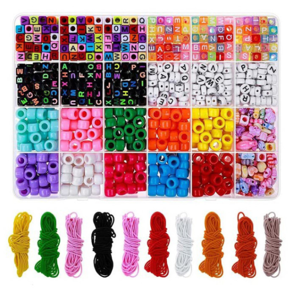 Набір для творчості "Бісер" 1199-80 намистини, гумка, пластикова коробка (1199-80)