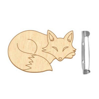 Заготовка брошки для розфарбовування "Хитра лисичка" FDZB-104 (FDZB-104)