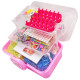 Дитячий набір для плетіння браслетів "Loom" 16202(Pink) в чемодані (16202(Pink))