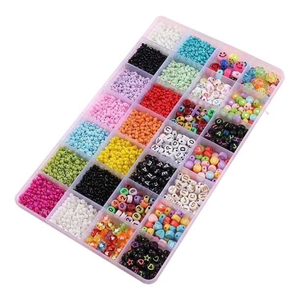 Детский набор бисера для создания украшений 610-35A ножницы, леска(610-35A)