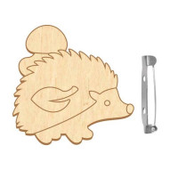 Заготовка брошки для розфарбовування "Їжачок" FDZB-094 (FDZB-094)