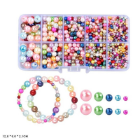 Набор для творчества "Бисер" 1194-26 бусины, резинка, пластиковая коробка(1194-26)