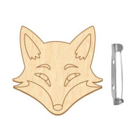 Заготовка броши для раскрашивания "Лисица" FDZB-095(FDZB-095)
