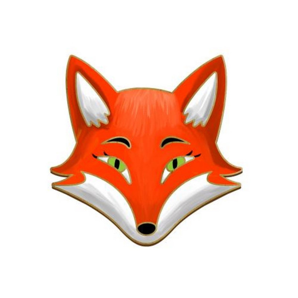 Заготовка броши для раскрашивания "Лисица" FDZB-095(FDZB-095)