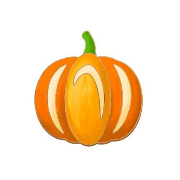 Заготовка брошки для розфарбовування "Гарбуз" FDZB-101 (FDZB-101)