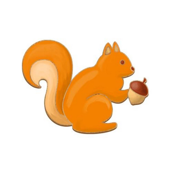 Заготовка брошки для розфарбовування "Білка з жолудем" FDZB-102 (FDZB-102)