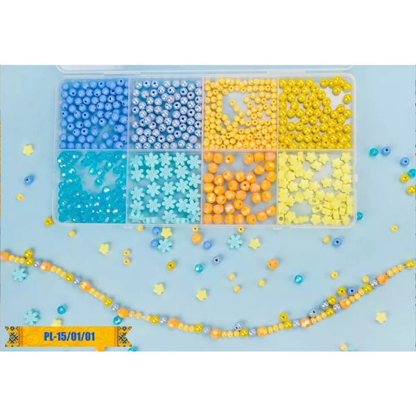 Набір бісеру для виготовлення креативних аксесуарів PL-15/01/01 намистини, бісер, підвіски (PL-15/01/01)