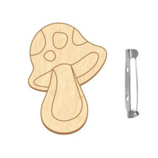 Заготовка брошки для розфарбовування "Веселий мухомор" FDZB-098 (FDZB-098)