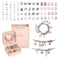 Набор для создания шарм-браслетов "Пандора" PNDR(Pink) футляр, розовый