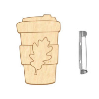 Заготовка броши для раскрашивания "Осенний глоток" FDZB-099(FDZB-099)