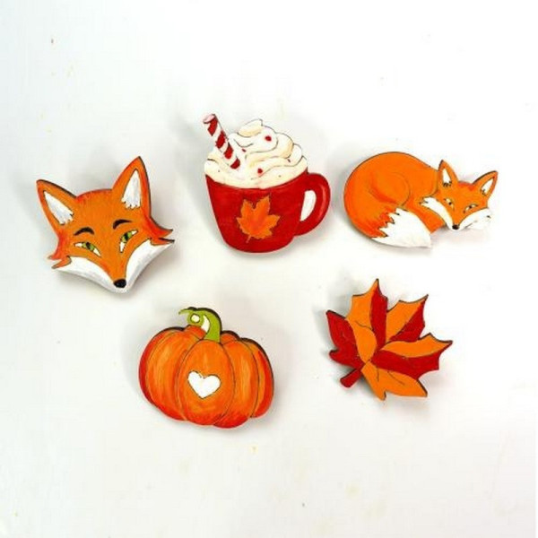 Набор заготовок для создания значков "Яркая осень" FDCKW-059(FDCKW-059)