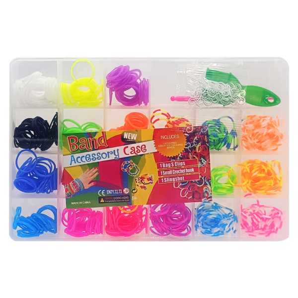 Набір для плетіння браслетів 463496563 резиночки, гачок, рогатка (463496563)
