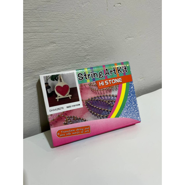 Дитячий набір для творчості стрінг-арт "Серце" YG0115(28276) дерев'яна основа (YG0115(28276))