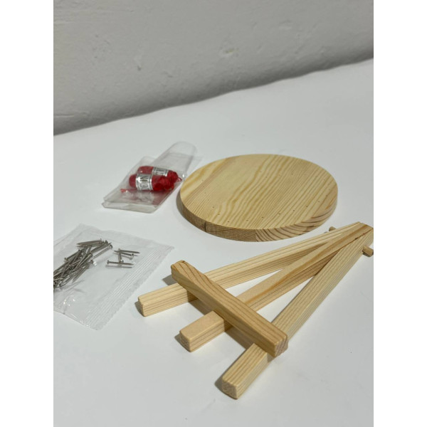 Дитячий набір для творчості стрінг-арт "Серце" YG0115(28276) дерев'яна основа (YG0115(28276))