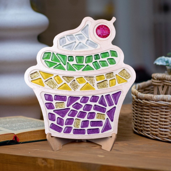 Дитячий набір для творчості кришталева мозаїка "Кекс" MA1006 (MA1006)