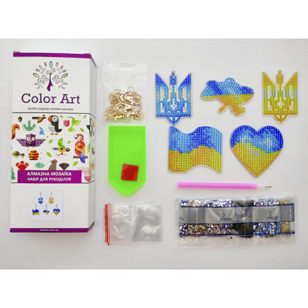 Набор брелков алмазная выкладка "Щенячий патруль" BR46, 6 шт(BR46)