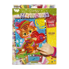 Креативна творчість "Блискуча мозаїка: Kitten" БМ-02-02, 20.6х26 см (БМ-02-02)