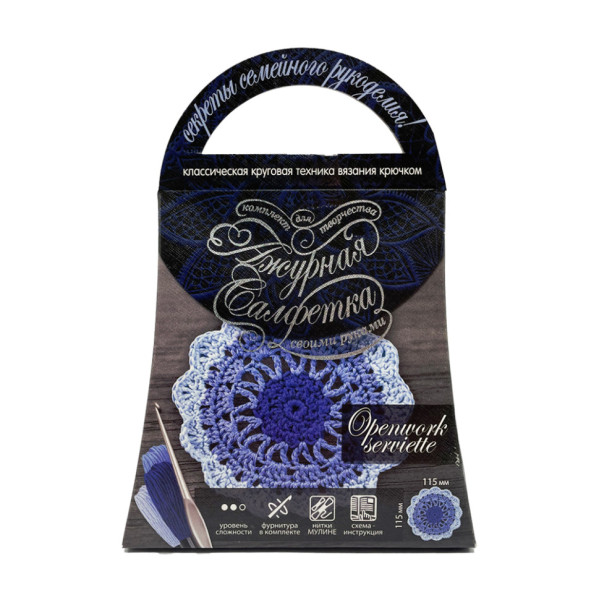 Комплект для творчості своїми руками "Ажурна серветка" SL-01-12 (SL-01-12)