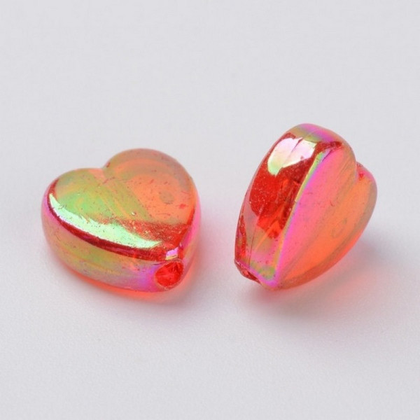 Декоративні намистинки для творчості Сердечка Будинок Бусин УТ100029498 в упаковці 130 шт (УТ100029498)