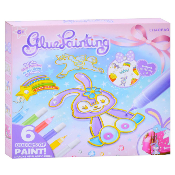 Детский набор для творчества "Подвеска-раскраска" 7600-1-23-21-2123-5 цепочка, краски 6 цветов(7600-1-23-21-2123-5)