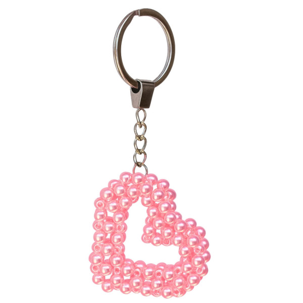 Набор для творчества Брелок из бусин "Сердце" ВН-001, 6,5х5,5 см(ВН-001)