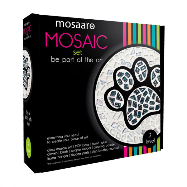 Набір для творчості скляна мозаїка "Чорна лапа" MA2031, 2 рівень (MA2031)