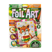 Набір креативної творчості "Аплікація" FAR-01-01…10 кольорова фольга Тигреня (FAR-01-09)