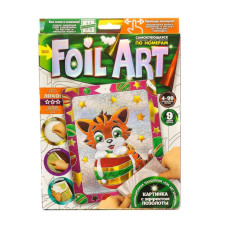 Набор креативного творчества "Аппликация" FAR-01-01…10 цветная фольга Тигренок(FAR-01-09)