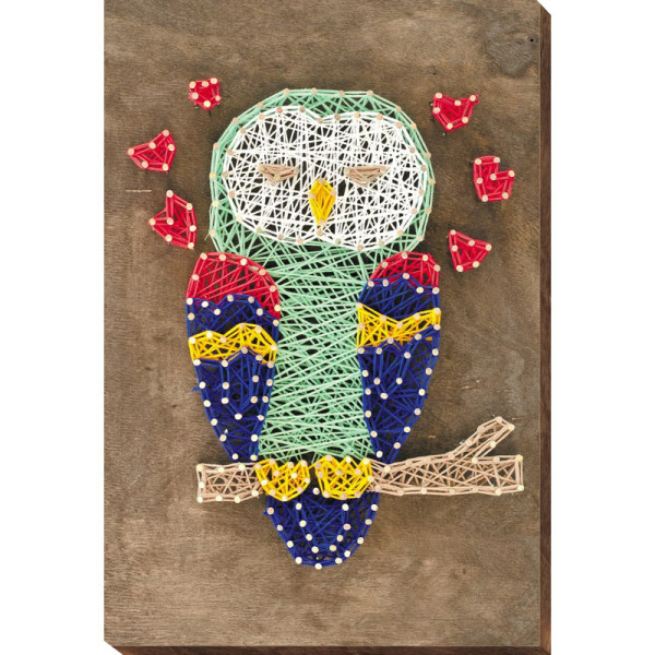 Набір стринг-арт "Сова" ABC-004 дерев'яна основа (ABC-004)