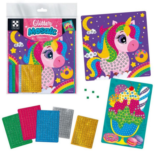 Набір для творчості зі блискучою мозаїкою "Єдиноріг та морозиво" VT4511-12 (VT4511-12)