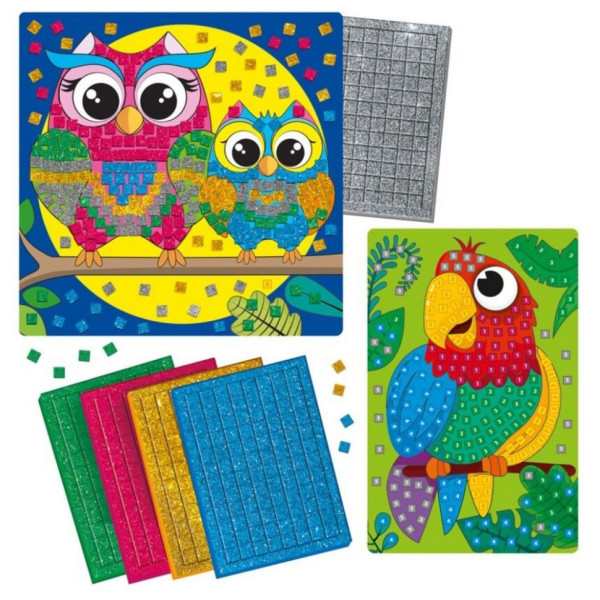 Набір для творчості зі блискучою мозаїкою "Сова та Папуга" VT4511-14 (VT4511-14)