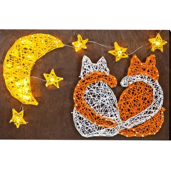 Набір стрінг-арт "Котики" ABC-017 дерев'яна основа (ABC-017)