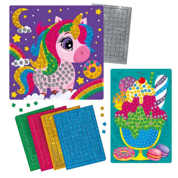 Набір для творчості зі блискучою мозаїкою "Єдиноріг та морозиво" VT4511-12 (VT4511-12)