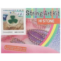 Детский набор для творчества стринг-арт "Клевер" YG0115(28302) деревянная основа(YG0115(28302))