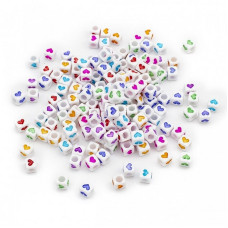Декоративні намистинки для творчості Кубики Dom Busin УТ100030757 в упаковці 150 шт (УТ100030757)
