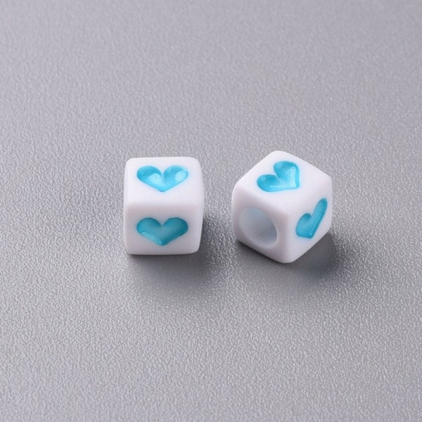 Декоративні намистинки для творчості Кубики Dom Busin УТ100030757 в упаковці 150 шт (УТ100030757)