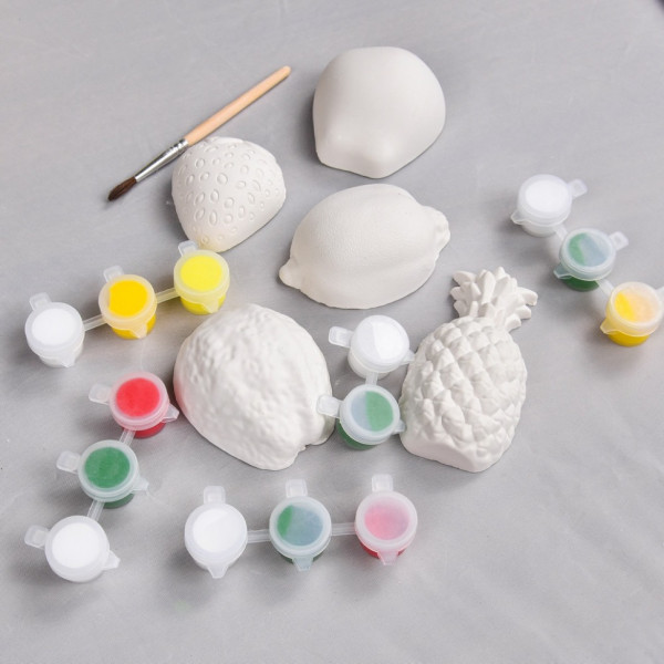 Набор для творчества Гипсовые раскраски: раскрась фрукты 30989(30989)