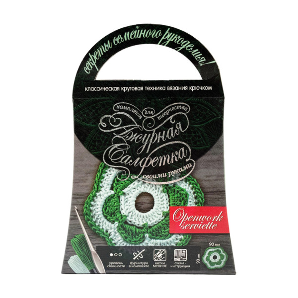 Комплект для творчества своими руками "Ажурная салфетка" SL-01-05(SL-01-05)