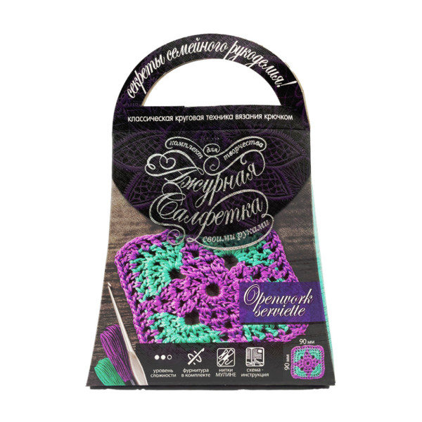 Комплект для творчості своїми руками "Ажурна серветка" SL-01-01 (SL-01-01)