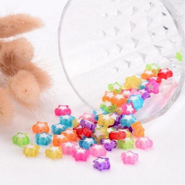 Декоративні намистинки для творчості Зірки Dom Busin УТ100023889 в упаковці 120 шт (УТ100023889)