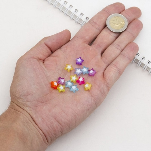 Декоративні намистинки для творчості Зірки Dom Busin УТ100023889 в упаковці 120 шт (УТ100023889)