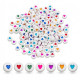 Декоративні намистинки для творчості Серця Dom Busin УТ100031343 в упаковці 170 шт (УТ100031343)
