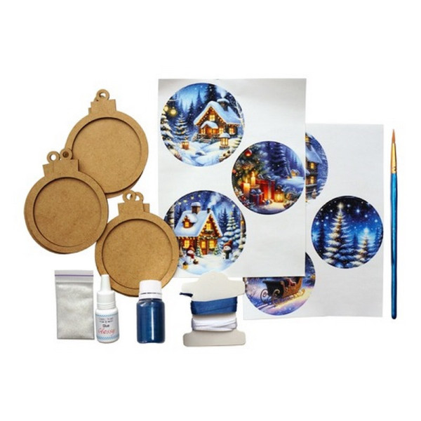 Творчий набір для створення 3-х ялинкових прикрас "Fairytale Christmas" FDCKW-051 (FDCKW-051)