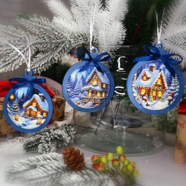 Творчий набір для створення 3-х ялинкових прикрас "Fairytale Christmas" FDCKW-051 (FDCKW-051)