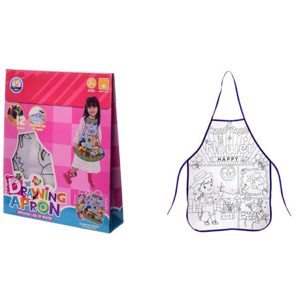 Дитячий набір для творчості "Drawing Apron" Z185-10G, фломастери змиваються водою (Z185-10G)